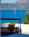 Terrace with a sea view, Greece