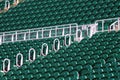 Terrace seats in outdoor stadium