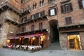 Terrace on the street in Orta San Giulio