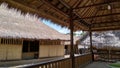 terrace of traditional house of sasak tribe made from bamboo