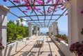 Terrace in villa Rufolo, Ravello, Italy Royalty Free Stock Photo