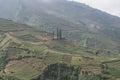 Terraced fields on the Dieng Plateau, Java Royalty Free Stock Photo