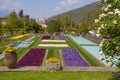 Terraced gardens in the botanical garden of Villa Taranto in Pallanza, Verbania, Italy.