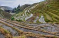 The terraced paddy fields in Guangxi Zhuang Autonomous Region in China