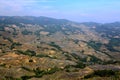 Terraced rice field of Hani ethnic people in Yuanyang, Yunnan province, China. Royalty Free Stock Photo