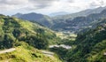 Terraced rice fields with mountains in Banaue, Philippines Royalty Free Stock Photo