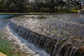 Terraced waterfall at Hermann Park Houston Texas USA