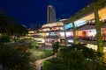 The Terraces in Ayala Center in Cebu City, Philippines, at night