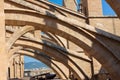 Terraces of the Cathedral of Santa Maria of Palma, also known as La Seu. Palma, Majorca, Spain Royalty Free Stock Photo