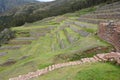 Terraces in Chinchero, Sacred Valley Peru.
