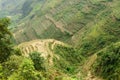 The terraces on the Van stone-plateau, Viet Nam Royalty Free Stock Photo