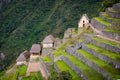 Terraces of former gardens at Machu Picchu Royalty Free Stock Photo