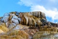 Terraces, Limestone and Rock Formations at Mammoth Hot Springs i