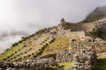 Terraces at Machu Picchu Inca Ruins - Sacred Valley, Peru Royalty Free Stock Photo