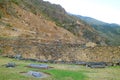 The Terraces of Pumatallis Inside Ollantaytambo Incas Citadel, Urubamba Province, Peru