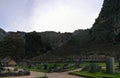 Terraces of Pumatallis in Ollantaytambo archaeological site, Cuzco, Peru