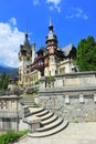 Terraces steps leading to Peles castle