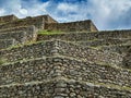 Terraces And Walls Of Machu Picchu Royalty Free Stock Photo