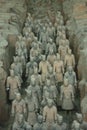 The terracotta army is a figure of ancient Chinese Royalty Free Stock Photo