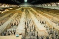 Terracotta Army in Mausoleum of the First Qin Emperor in Xian, China Royalty Free Stock Photo