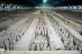 Wide view Main Gallery of The Terracotta Army, Xi'an, China