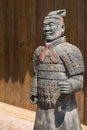 Terracotta army soldier statue replica in a street of Anren Royalty Free Stock Photo