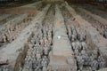 Terracotta army. Xi'An. Shaanxi province. China Royalty Free Stock Photo