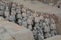 Terracotta army. Xi'An. Shaanxi province. China Royalty Free Stock Photo