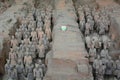 Terracotta army. Xi'An. Shaanxi province. China Royalty Free Stock Photo