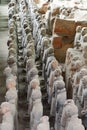 Terracotta army. Xi'An. Shaanxi province. China Royalty Free Stock Photo