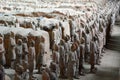 Terracotta army. Xi'An. Shaanxi province. China Royalty Free Stock Photo