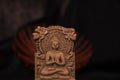 Terracotta Buddha of Sarnath, Varanasi, India in meditative peaceful posture