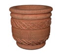 Terracotta Ceramic Flower Vase 3d rendering