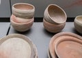 Pots and pottery found at Qumran site Royalty Free Stock Photo