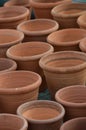 Terracotta garden plant pots. Royalty Free Stock Photo