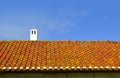 Albufeira Old Town Terracotta roof tiles Royalty Free Stock Photo