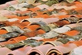 Terracotta roof tiles Royalty Free Stock Photo