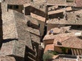 Terracotta roofs in the town of Les Baux de Provence Royalty Free Stock Photo