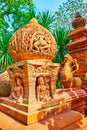 The terracotta sculptures of Baan Phor Liang Meun Terracotta Arts hotel, on May 4 in Chiang Mai, Thailand