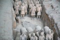 Terracotta sculptures depicting the armies of Qin Shi Huang, the first Emperor of China Royalty Free Stock Photo