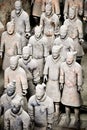 Terracotta soldiers, Xian Royalty Free Stock Photo