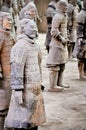 Terracotta soldiers, Xian Royalty Free Stock Photo