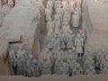 Terracotta army, Unesco world heritage terracotta warriors, mausoleum first emporer Qin dynasty, Xian Royalty Free Stock Photo