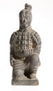 The Terracotta Warriors on white background Royalty Free Stock Photo