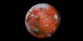 Terraforming Mars Extremely detailed and realistic high resolution 3d illustration. Shot from Space. Elements of this image are
