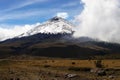 Terrain around Cotopaxi, active stratovolcano in the Andes Mountains. Royalty Free Stock Photo