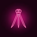 terrain gauge neon icon. Elements of Measure set. Simple icon for websites, web design, mobile app, info graphics