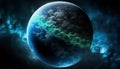 Terran in the Vastness of Space: A Realistic 3D Rendering of Planet Earth, Made with Generative AI