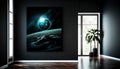 Terran in the Vastness of Space: A Realistic 3D Rendering of Planet Earth, Made with Generative AI