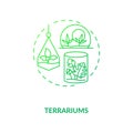 Terrarium green concept icon